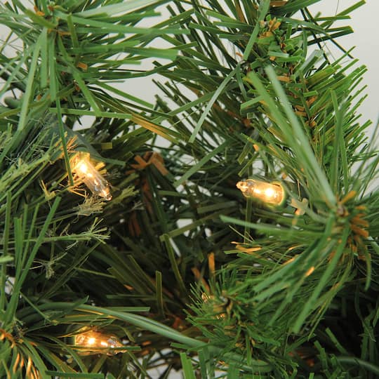 6.5ft. Pre-Lit Mixed Cashmere Pine Artificial Christmas Tree, Clear Lights